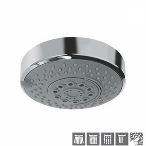 JAQUAR MULTI-FUNCTIONAL SHOWERS SERIES - OSH-1779 OVERHEADED SHOWER DIAMETER 120 MM ROUND SHAPE MULTI FLOW WITH CASCADE EFFECT WITH RUBIT CLEANING SYSTEM