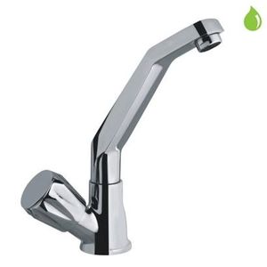 JAQUAR CONTINENTAL SERIES FULL TURN - CON-359KN SINK COCK WITH RAISED J SHAPED TABLE MOUNTED SWANGING SPOUT