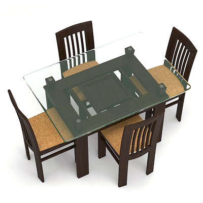 ADELLA– WOODEN DINING SET ( 1+ 4), six seater