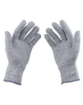 Italish 1 Pair Cut Resistant Gloves Food Grade Level 5 Protection Working Cutting Leather Safety Gloves (2)