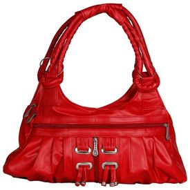 Rissachi Women Artificial Leather Handheld Bag (RB091), red