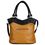 Rissachi Women Artificial Leather Handheld Bag (RB098), brown and black