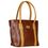 Rissachi Women Artificial Leather Handheld Bag (RB020), dark brown