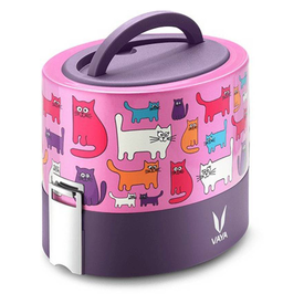 Vaya Tyffyn 600ml Cats - w/o BagMat 2 Containers Lunch Box