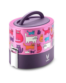 Vaya Tyffyn 600ml Cats - w/o BagMat 2 Containers Lunch Box