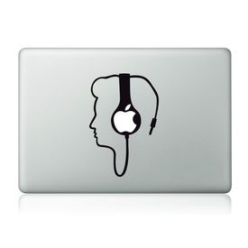 Clublaptop Plugged Into Music MacBook Mac Sticker Skin Decal Vinyl for 11.6  13  15  17 