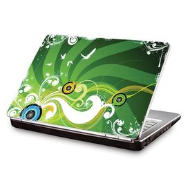 Clublaptop LSK CL 59: Green Music Laptop Skin