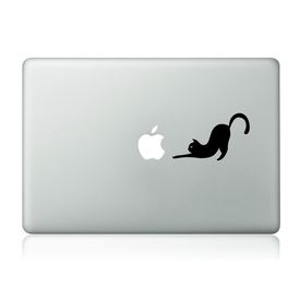 Clublaptop Stretching Cat MacBook Mac Sticker Skin Decal Vinyl for 11.6  13  15  17 