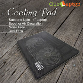 Clublaptop N10 Cooling Pad For 14  15.6  Laptops (Black)
