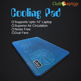 Clublaptop N10 Cooling Pad For 14  15.6  Laptops (Blue)