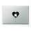 Clublaptop Apple Heart MacBook Mac Sticker Skin Decal Vinyl for 11.6  13  15  17 