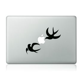 Clublaptop Flying Birds Pair MacBook Mac Sticker Skin Decal Vinyl for 11.6  13  15  17 