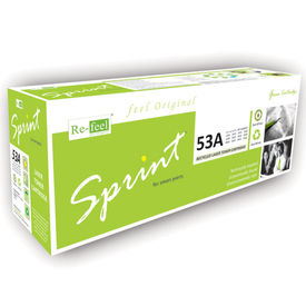Refeel Sprint Compatible Laser Toner Cartridge 53A for use with HP Q7553A