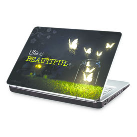 Clublaptop Life is beautiful (Black) -CLS 149 Laptop Skin(For 15.6  Laptops)