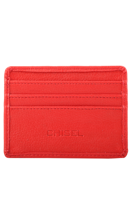 Chisel Red Leather Wallet