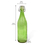 Flute Clip Glass 900 ml Bottle, Green,  green