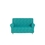 Jaquard Knit Sofa Cover, Sea Green & White, 1 seater