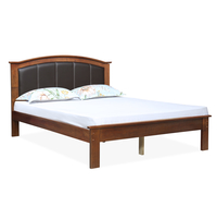 Morgan Queen Bed without Storage - @home by Nilkamal, Antique Cherry