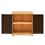 Freedom Mini Small Cabinet - @home by Nilkamal,  weather brown