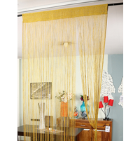 Lurex Thread 100 cm x 229 cm Door Curtain, Gold