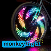 M232 MONKEY LIGHT - 200 Lumen - Bicycle/Cycle Wheel Light - 32 Full Color LED - Waterproof - HIGH PERFORMANCE Wheel LIGHT - MADE IN USA