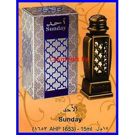 Original - Al Haramain - SUNDAY Attar Perfume oil - 15ml - Made in UAE