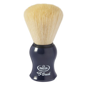 Omega S-Brush fiber shaving brush Omega S10065 S-Brush Synthetic Boar Shaving Brush– Made in Italy - Color Blue