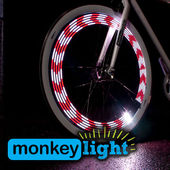 M210 MONKEY LIGHT - 80 Lumen - Bicycle/Cycle Wheel Light - 10 Full Color LED - Waterproof - HIGH PERFORMANCE Wheel LIGHT - MADE IN USA