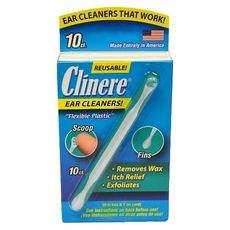 Clinere Ear Cleaners - 10pcs- Removes Ear Wax, Itch Relief, Exfoliates