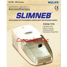 Slimneb Compressor Nebulizer Aerosol Therapy Piston Type Kit Easy Respiration - 1 year Warranty+ SPACE SAVING DESIGN - Buy online Now