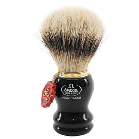 Omega 618 - 100% Silvertip Badger Shaving Brush– Made in Italy