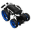 Axglo Flip N Go Four Wheel Ultra Compact Foldable Aluminium Golf Cart - White/Blue, 4