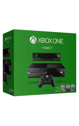 Microsoft Xbox One 500 GB Kinect 500 GB with Dance Central Spotlight, Kinect Sports Rivals, Zoo Tycoon, Forza Motorsport 6, Halo 5: Guardians (Black)
