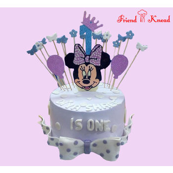 Minnie Mouse Theme Cake, egg, 1.5 kg