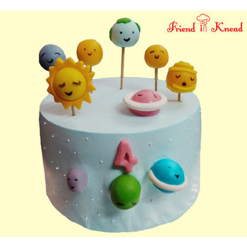 Planets Theme Cake, egg, 1.5 kg