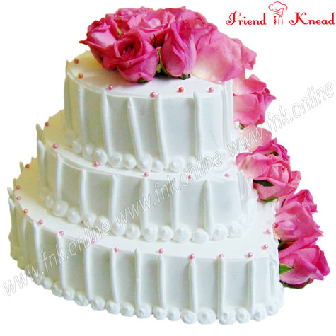 The Garden Rose Wedding Cake