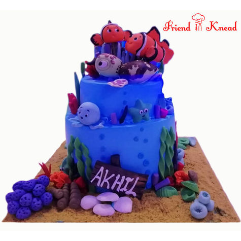 Finding Nemo Theme Cake