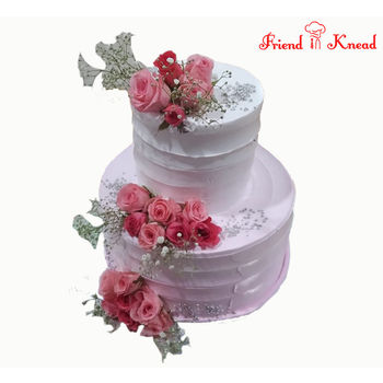 Floral Wedding Cake, egg, 3 kg