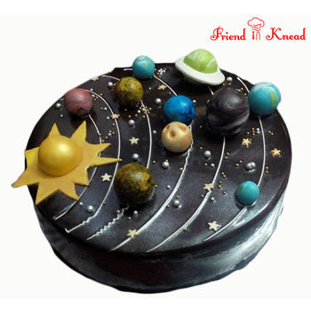 Planets Theme Cake, egg, 2 kg