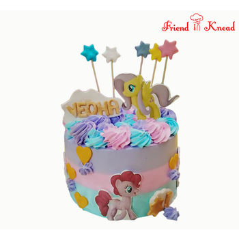 Little Pony Theme Cake, egg, 1.5 kg