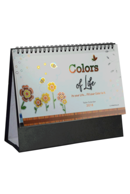 Gathbandhan Life Color Theme Desk Calender 2018 Table Calendar