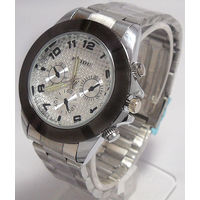 Stylish Stainless Steel Silver Watch For Mens