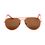 Orange Frame Brown Lens Aviator Sunglasses