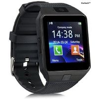 Kwitech™ Bluetooth 3.0 Smart Watch DZ09 with SIM Slot & Camera For all Android Smart Phones & Apple iOS - Black