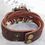 Quartz Stylish Weave WRAP Around Brown Leather Bracelet Lady Woman Wrist Watch