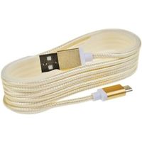 APPLE 5, 5S, 6 6S, IPEAD GOLDEN COLOR THERD CHARGING CABLE DATA CABLE