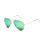 Golden Frame & Aqua Green Glass Aviator Sunglasses For Men & Women