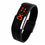 Black Plastic Digital Rectangular Bracelet Band LED Watch ForBoys, Men, Girl, Women