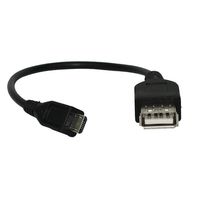 Black OTG Cable in black PVC Form For Mobile Phones & Tablets