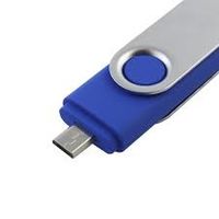 Smart 2 in 1 Micro OTG Card Reader in Blue color